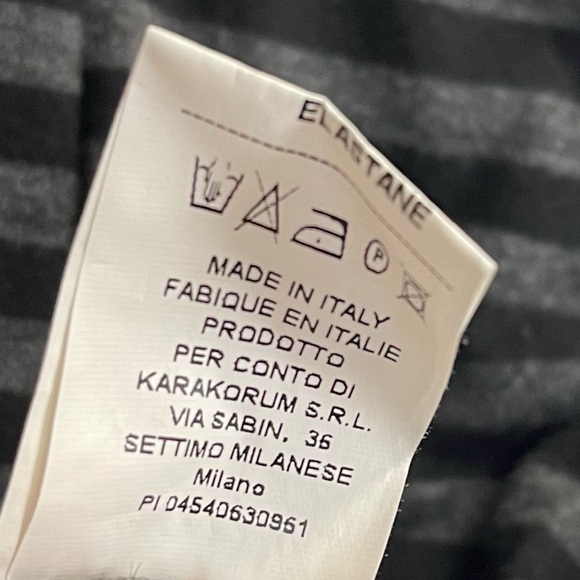 Karakorum Shirt Womens Large XL Black Gray Striped Tunic Round Neck - Picture 5 of 10